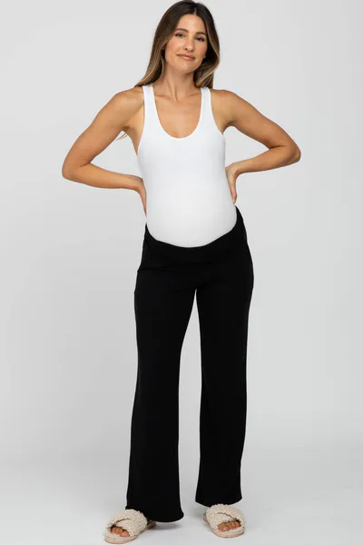 PinkBlush Black Maternity Yoga Pants