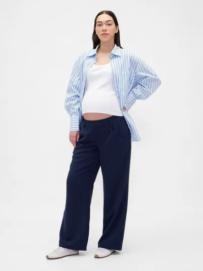 Gap Maternity Under Belly 365 Wide-Leg Trousers