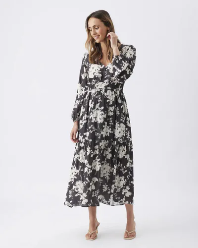 Ripe Maternity Drew Maxi Dress  Black / White