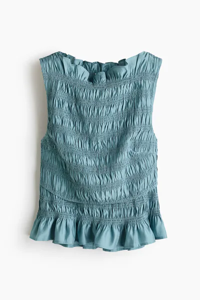 H&M MAMA Smocked Nursing Top