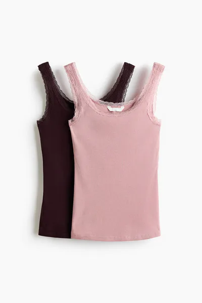 H&M MAMA 2-Pack Nursing Tank Tops
