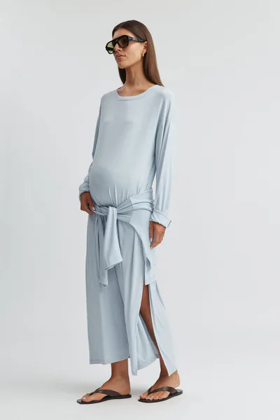 Legoe Heritage Jersey Maxi Dress (Saint Blue)