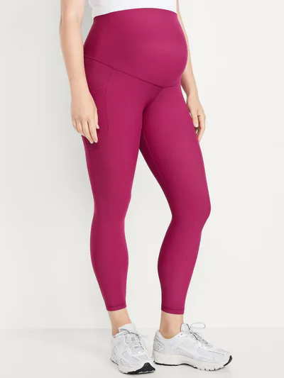 Old Navy Maternity Full-Panel PowerSoft 7/8 Leggings