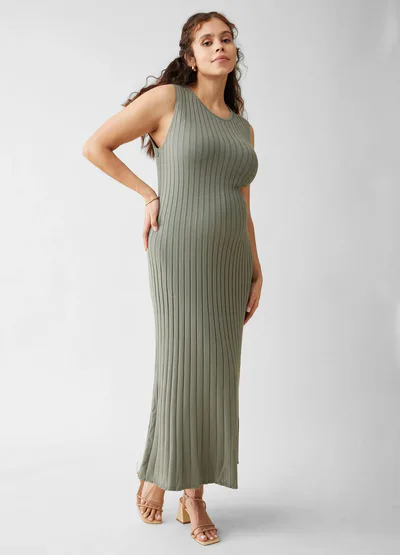 Ingrid & Isabel The Paris Maternity Ribbed Sweater Midi Dress