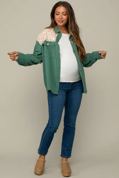 PinkBlush Navy Blue Slim Straight Cropped Maternity Jeans