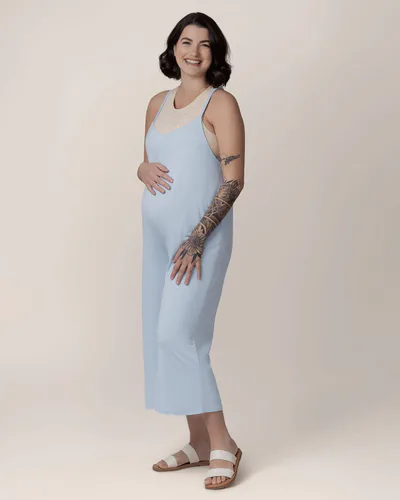 Kindred Bravely Charlie Maternity & Nursing Romper | French Blue