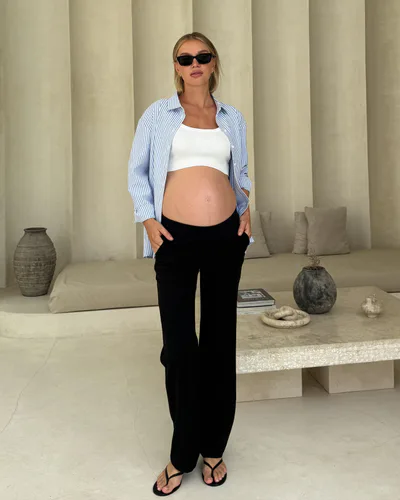 Soon Maternity Emma Overbelly Straight Pants