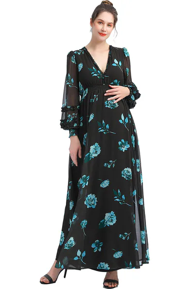 Kimi + Kai Kimi + Kai Maternity "Elena" Maxi Dress