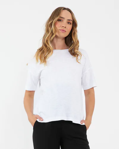 Ripe Maternity Claud Tee  White