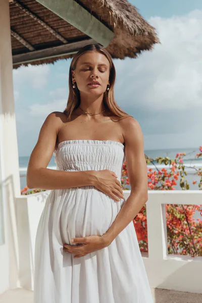 Legoe Heritage Margot Maxi Dress (White) - FINAL SALE
