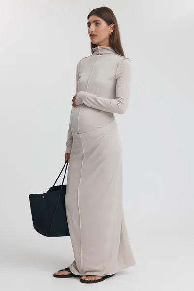 Legoe Heritage Mock Neck Merino Wool Blend Top