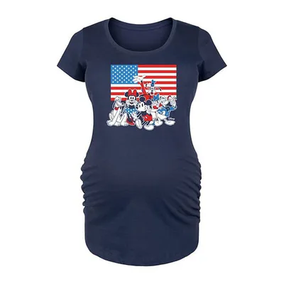 Kohl's Disney's Mickey Mouse & Friends Maternity Flag Graphic Tee