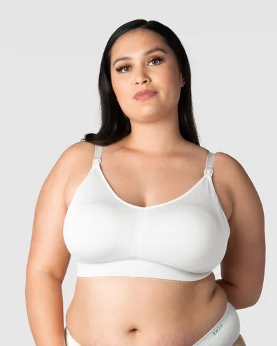 Hotmilk Lingerie My Necessity Wirefree Nursing Bra - White Busty