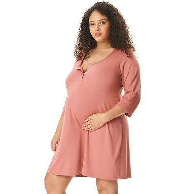 Kohl's Maternity Motherhood® Henley Chemise Sleep Dress
