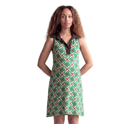 Kohl's Maternity 24Seven Comfort Apparel Sleeveless Collared Knee Length Dress