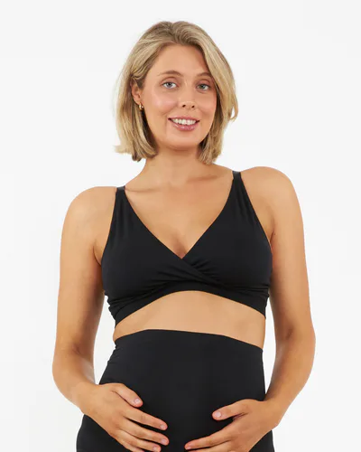 Ripe Maternity Seamless Nursing Bralette  Black
