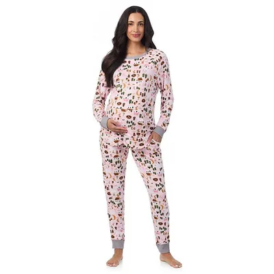 Kohl's Maternity Cuddl Duds® 2 pc Sweater Knit Pajama Top & Pajama Jogger Set