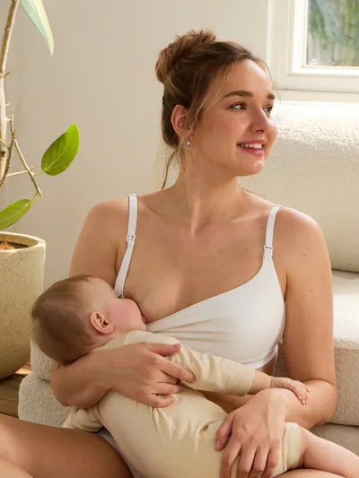 Momanda Cotton Scoop Neck Nursing Bralette