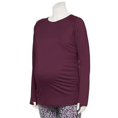 Kohl's Plus Size Maternity Tek Gear® Long Sleeve Tee