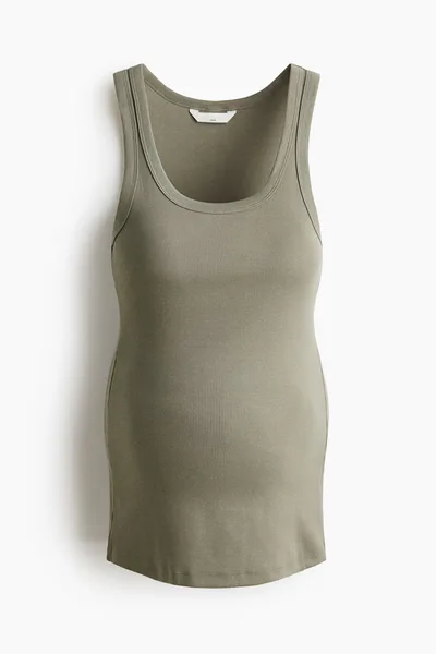 H&M MAMA Ribbed Tank Top