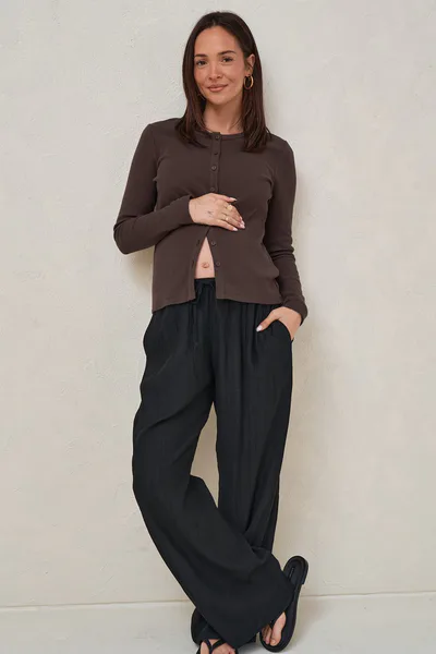 Bae the Label Storyline Long Sleeve Top - Chocolate