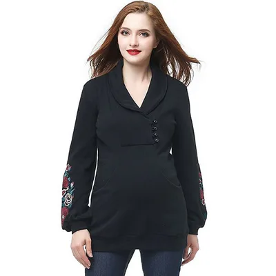 Kohl's Maternity Pokkori Shawl Collar Sweatshirt