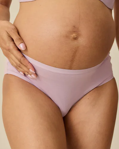 Kindred Bravely SoftStretch Cotton Maternity & Postpartum Hipster | Lilac Mist