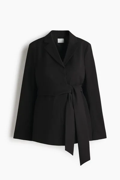 H&M MAMA Tie-Belt Blouse