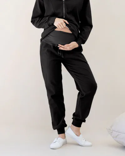 Angel Maternity Ultimate Comfort Maternity Sweatpants in Black