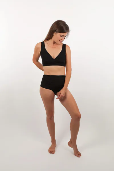 Close to the Heart Crossover Sleep Crop Single: Black