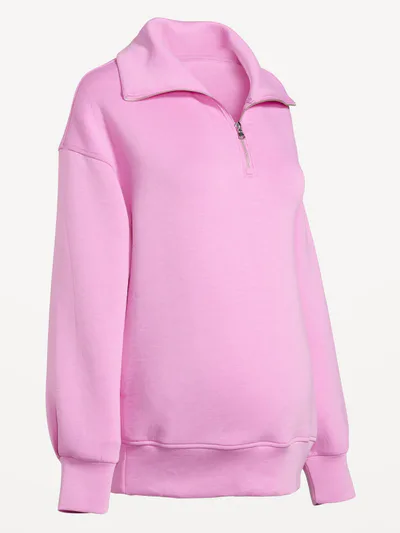 Old Navy Maternity Bounce Fleece Half-Zip Pullover