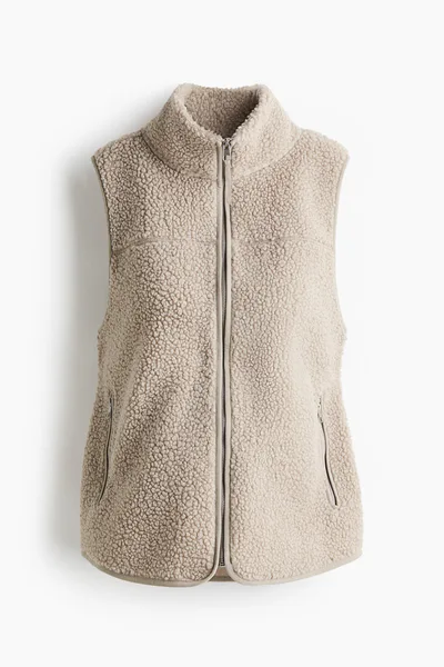 H&M MAMA Before & After Babywearing Teddy Fleece Vest