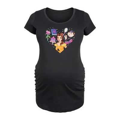 Kohl's Disney's Beauty and the Beast Belle Maternity Heart Graphic Tee