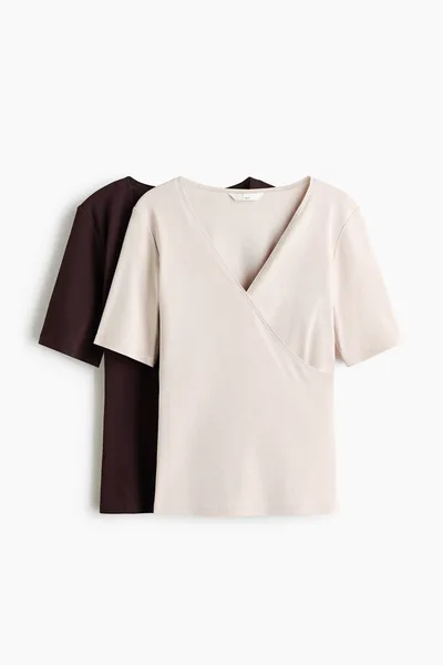 H&M MAMA 2-pack Nursing Tops