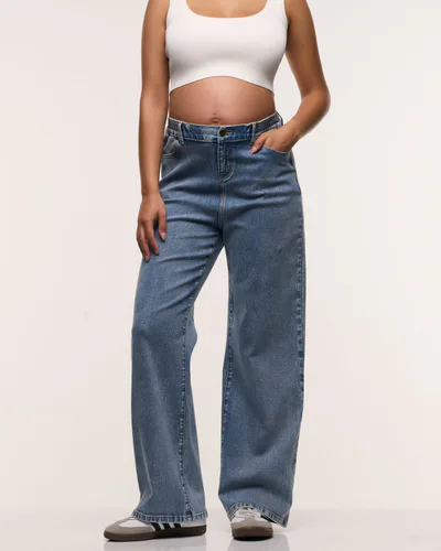 Soon Maternity Relaxed Wide Leg Jeans