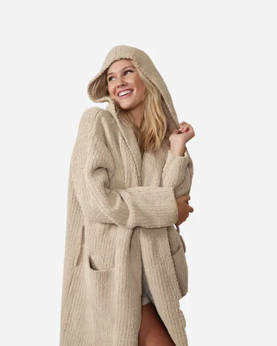 Milk & Baby Ribbed Hooded Robe