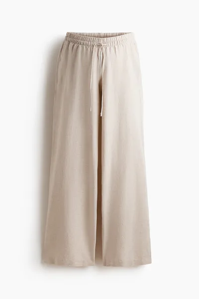 H&M MAMA Before & After Linen-blend Pants