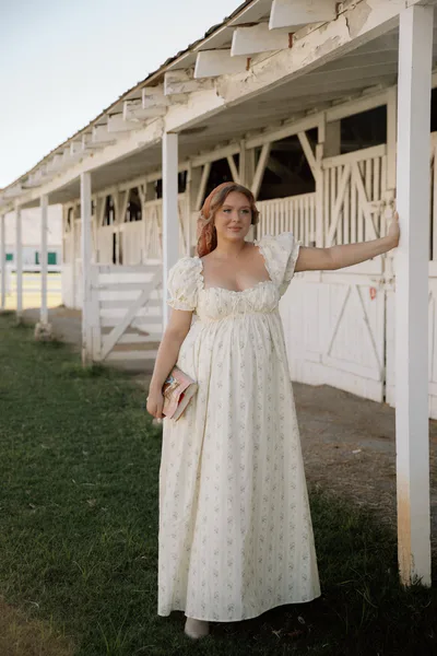 Worth Collective Olivia Floral Maxi Dress in Cottage Ivory - Bump Friendly & Size Inclusive *9/15 PRE-ORDER*