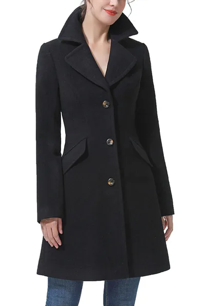 Kimi + Kai Kimi + Kai Women's "Sasha" Wool Blend Walking Coat