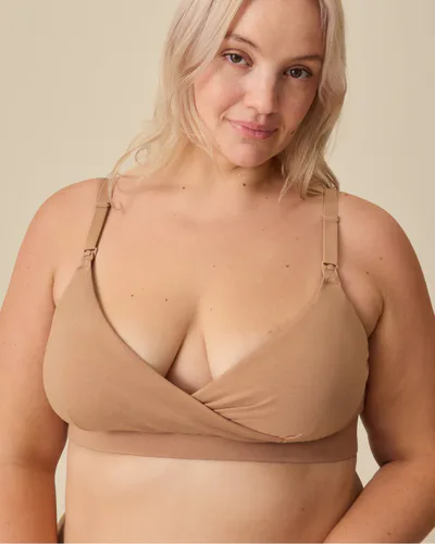 Kindred Bravely SoftStretch Cotton Nursing Bra | Buff