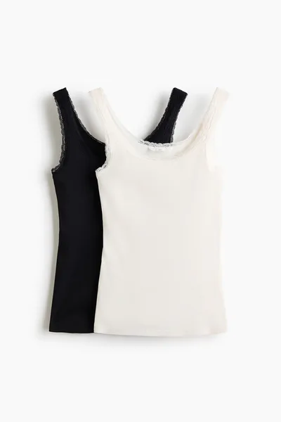 H&M MAMA 2-Pack Nursing Tank Tops
