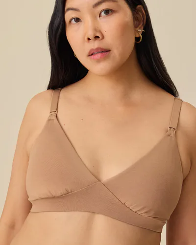 Kindred Bravely SoftStretch Cotton Maternity & Nursing Bralette | Buff