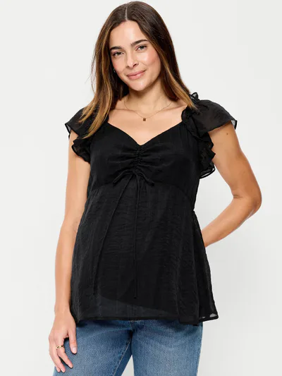 Old Navy Maternity Ruffle-Sleeve Top