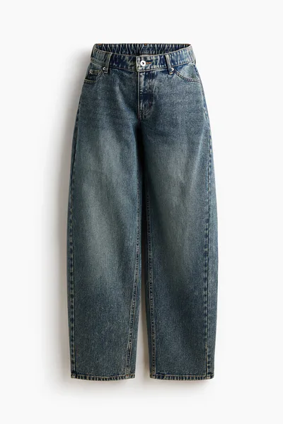 H&M MAMA Barrel-Leg Jeans
