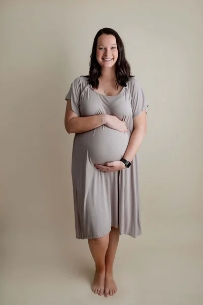Milk & Baby Harbor Mist Maternity Mommy Labor & Delivery Gown