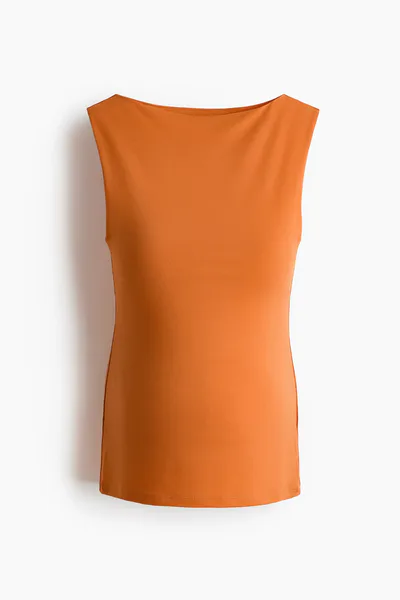 H&M MAMA Sleeveless Boat-Neck Top