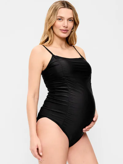 Old Navy Maternity Ruched One-Piece Swimsuit