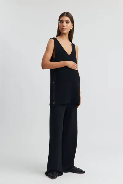Legoe Heritage Longline Crepe Tank