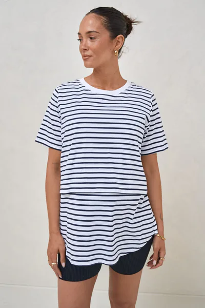 Bae the Label Me And You Nursing Tee - Stripe