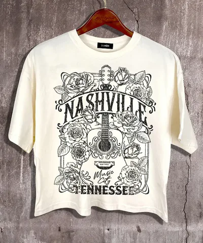 Bump City Nashville Music City Crop Tee